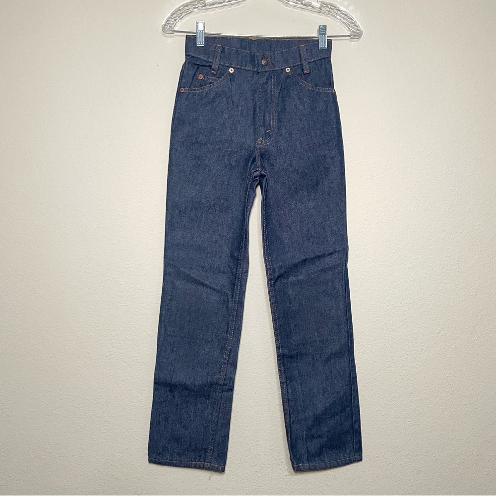 Vintage LEVIS ORANGE TAB Jeans‎ Dark Wash Made In USA 1983 Size 14 Slim